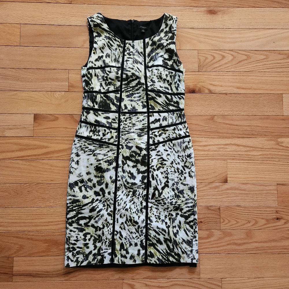 Ann Taylor animal print leo shift dress size 4/ 6